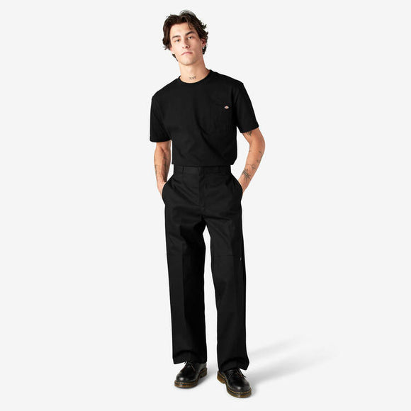 Dickies -MENS DOUBLE KNEE TWILL PANT LOOSE (85283)-BLACK