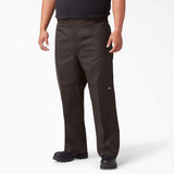 Dickies -MENS DOUBLE KNEE TWILL PANT LOOSE (85283)-DARK BROWN