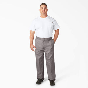 Dickies -MENS DOUBLE KNEE TWILL PANT LOOSE (85283)-SILVER