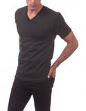 02 BLACK V-NECK S/S