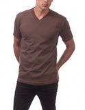 12 BROWN V-NECK S/S