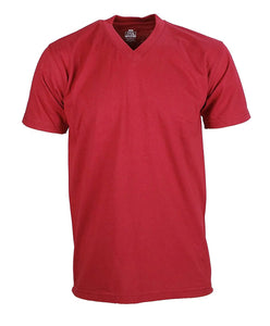 19 BURGUNDY V-NECK S/S