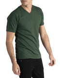 13 FOREST GREEN V-NECK S/S