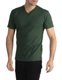 13 FOREST GREEN V-NECK S/S