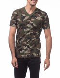 29 GREEN CAMO V-NECK S/S