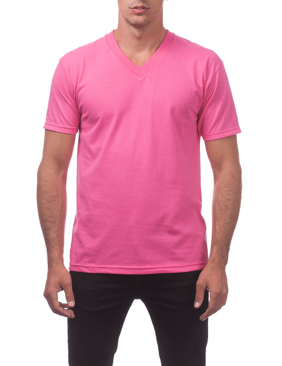 23 HOT PINK V-NECK S/S