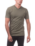 14 OLIVE GREEN V-NECK S/S