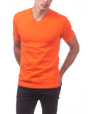 16 ORANGE TAN V-NECK S/S