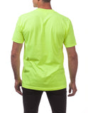 17 SAFETY GREEN V-NECK S/S