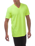 17 SAFETY GREEN V-NECK S/S