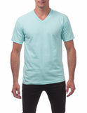 18 SEA FOAM GREEN V-NECK S/S