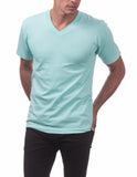 18 SEA FOAM GREEN V-NECK S/S