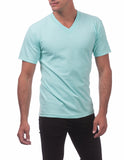 18 SEA FOAM GREEN V-NECK S/S