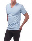 24 SKY BLUE V-NECK S/S