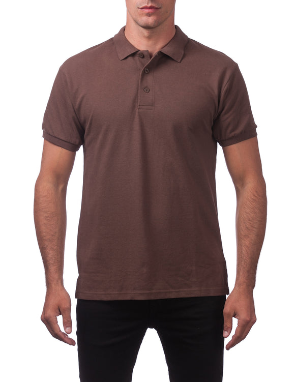 12 BROWN POLO S/S