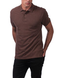 12 BROWN POLO S/S