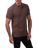 12 BROWN POLO S/S