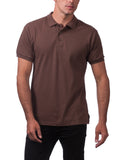 12 BROWN POLO S/S