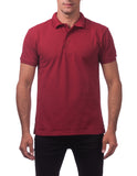 19 BURGUNDY POLO S/S