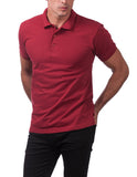 19 BURGUNDY POLO S/S