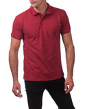 19 BURGUNDY POLO S/S