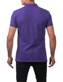 21 PURPLE POLO S/S