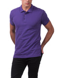 21 PURPLE POLO S/S