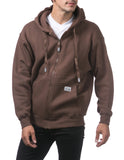 12 BROWN ZIP-SW