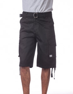 02 BLACK TW-CARGO SHORTS